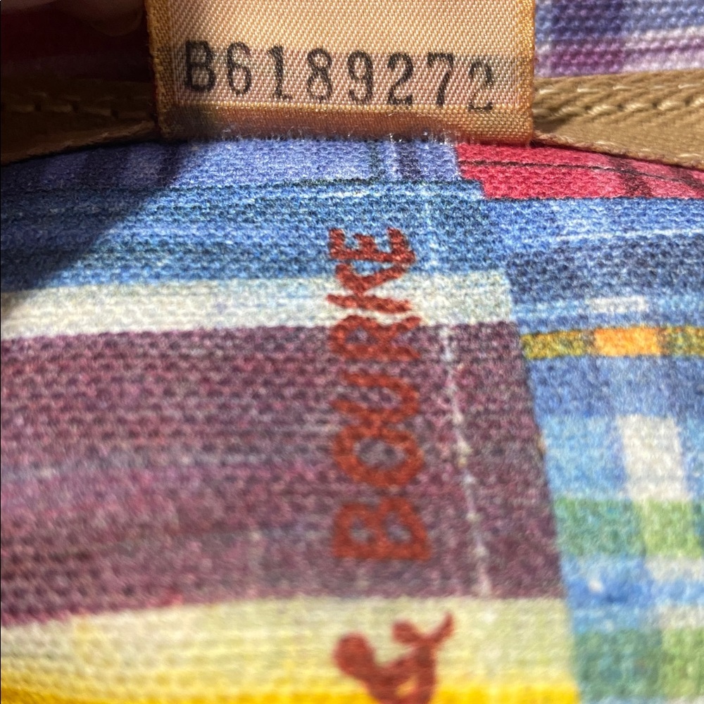 Dooney & Bourke Madras Plaid Picnic Ants Satchel - Picture 7 of 7